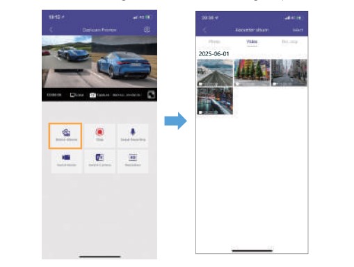 Manual en español AZDome M330 Max - Aplicación AZDOME - Descargar vídeos e imágenes